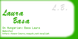 laura basa business card